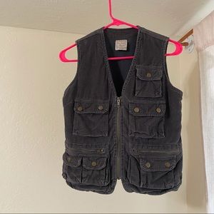 Vintage free people corduroy fleece lined vest